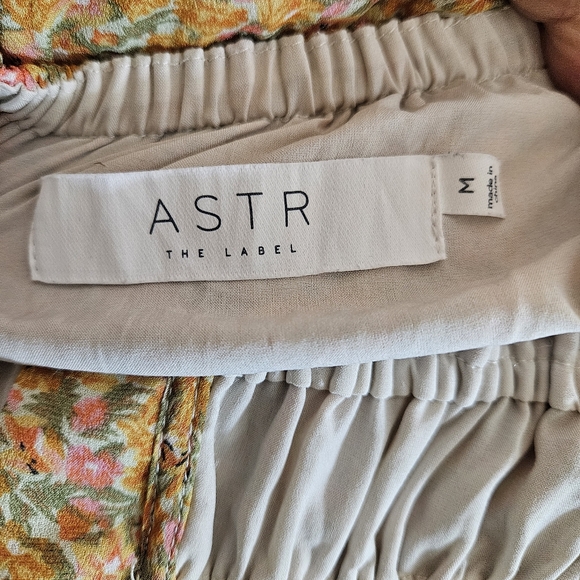 ASTR the Label Midi Dress Womens Size M Montreal Orange Multi Floral - Picture 14 of 16